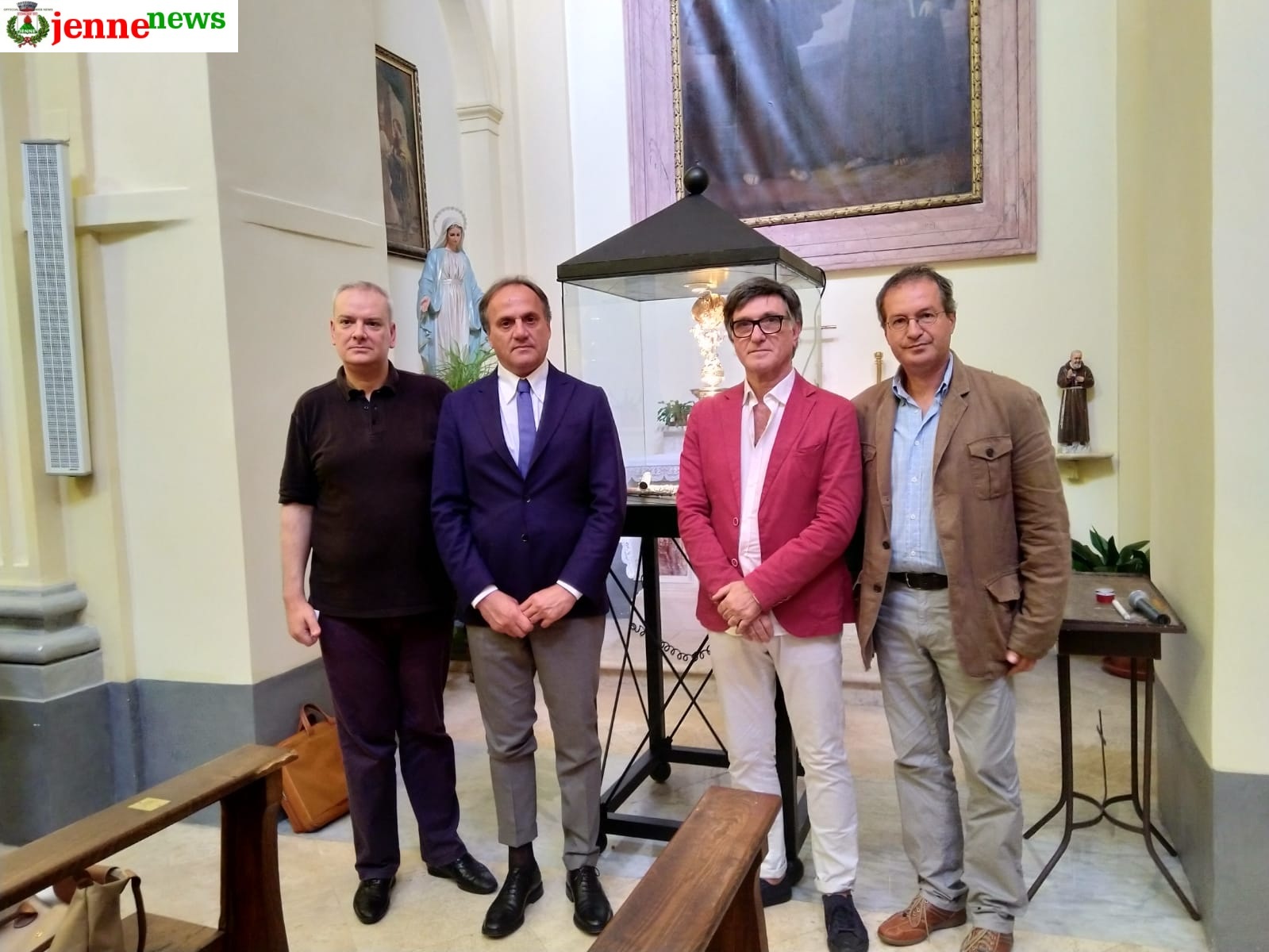 Presentato a Jenne il “Il Bordone di San Rocco”, prestigioso reliquiario processionale realizzato dal Maestro Maurizio Lauri