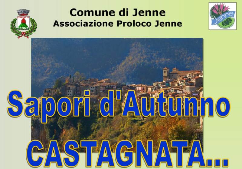 Sapori d’autunno a Jenne, grande attesa per la castagnata di sabato 3 novembre