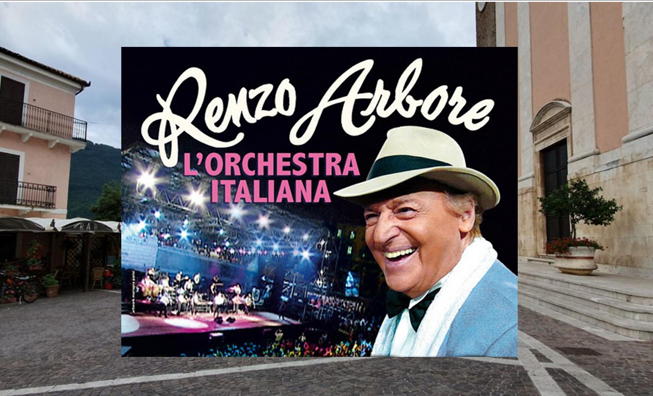 Gran concerto d’estate a Jenne con Renzo Arbore e l’orchestra italiana, il 17 agosto nella perla della Valle Aniene