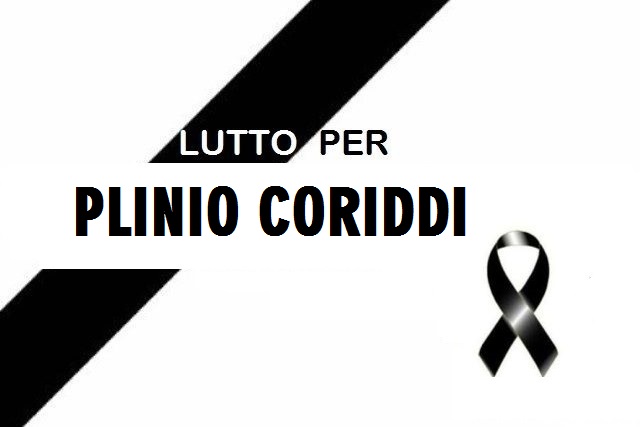 Lutto per la scomparsa di Plinio Coriddi