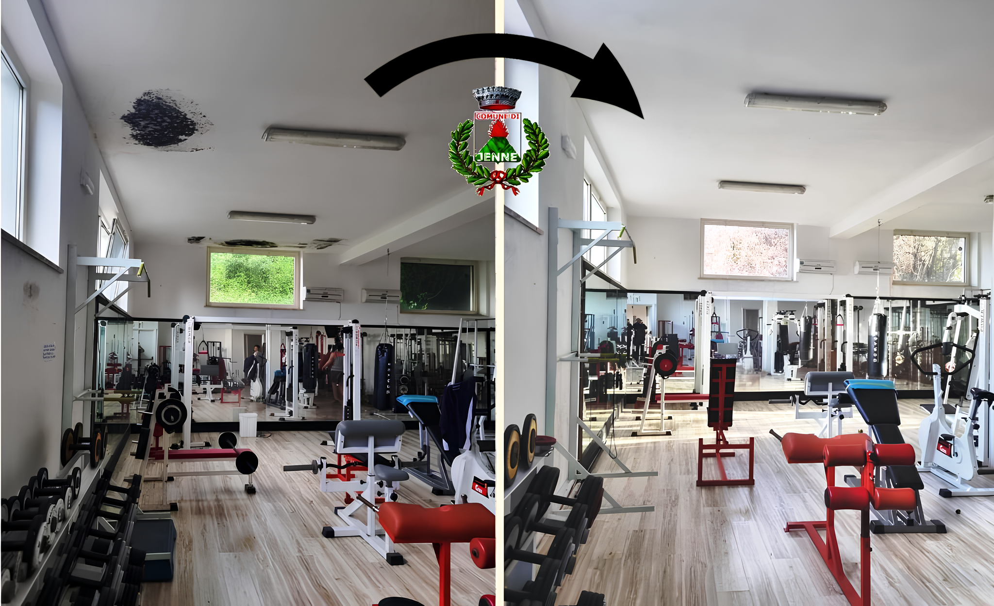 Ultimato il restyling nella palestra comunale di Jenne