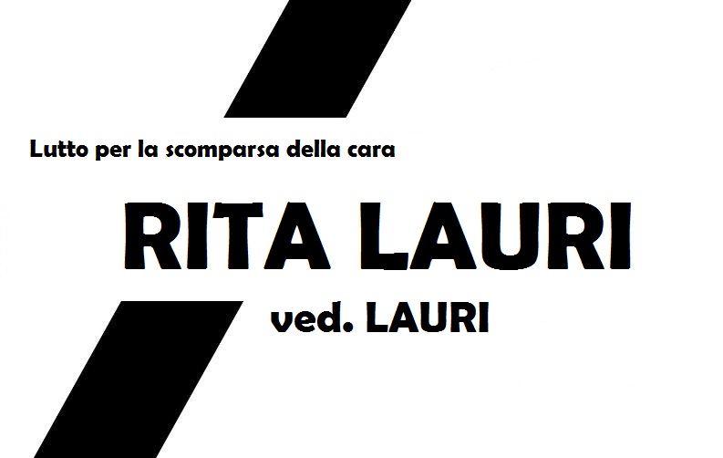 Lutto a Jenne per la scomparsa della cara Rita Lauri ved. Lauri