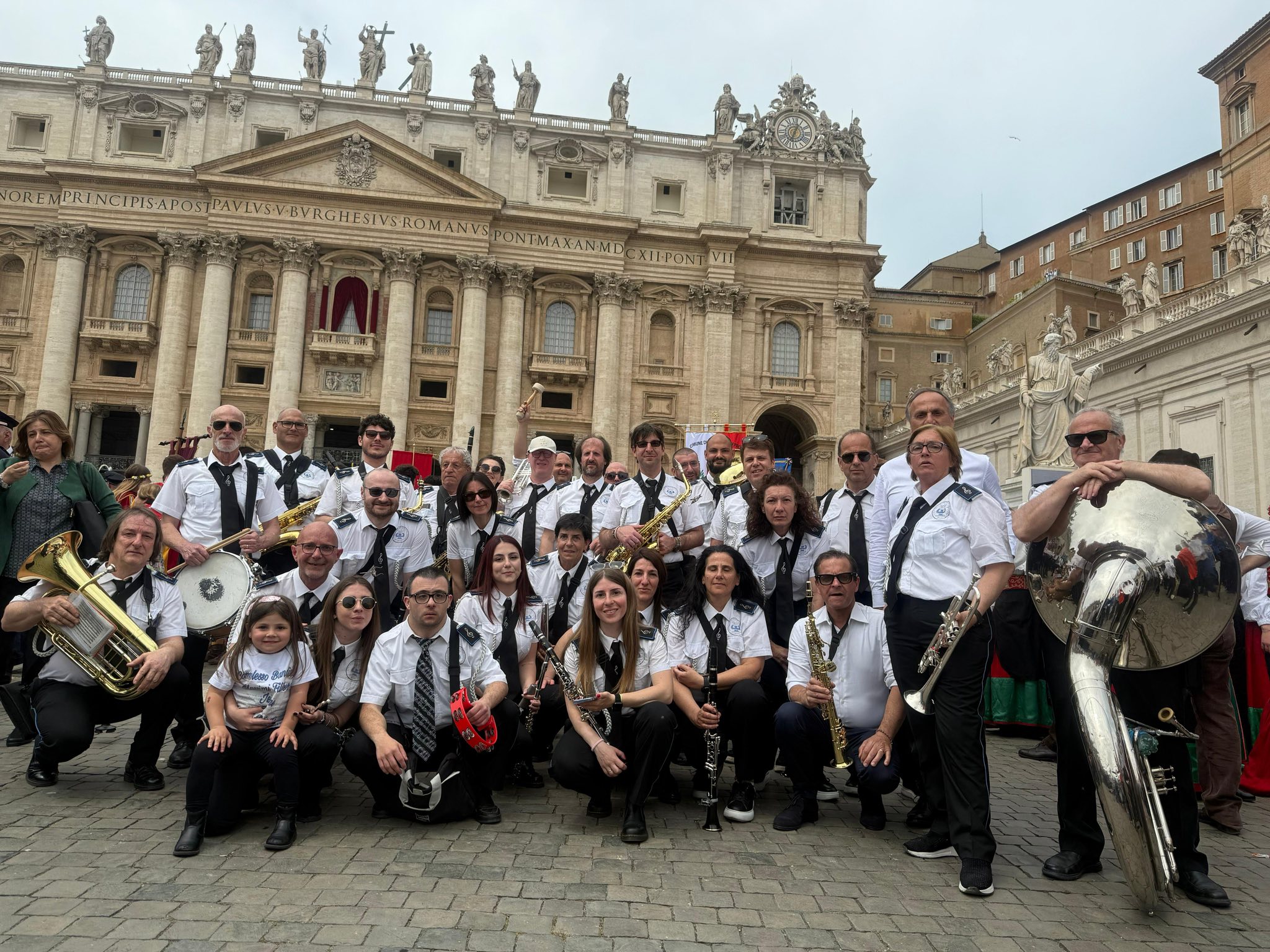 Orgoglio jennese a Roma, la banda Filiberto Massimi al giubileo delle bande e spettacolo popolare